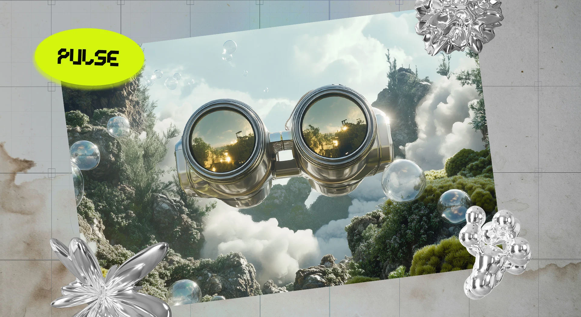 Pulse branded editorial image with spherical globe and AI technology imagery illustrating 'OSO or SEO' article