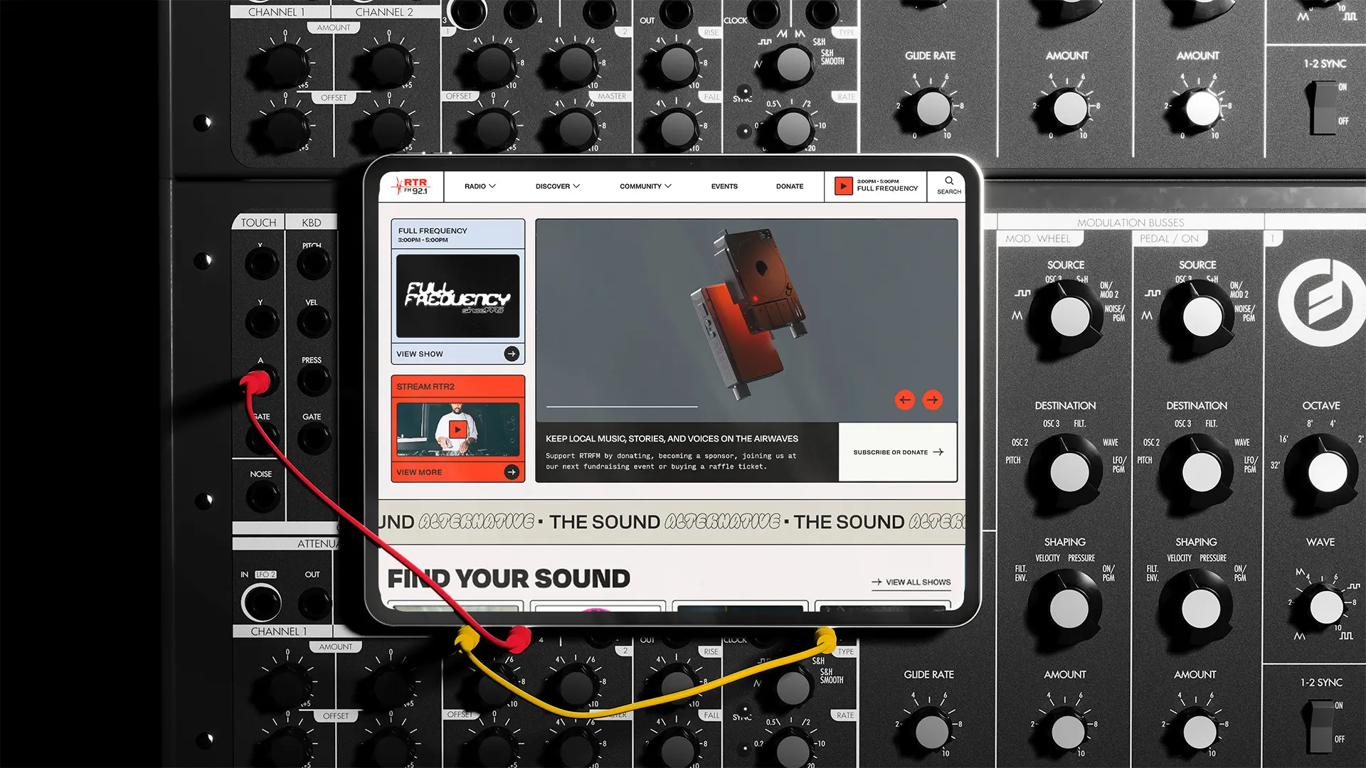 RTRFM website - winner of a Webby Award for Best Music Website in the World. Designed by web design Perth agency, The Start